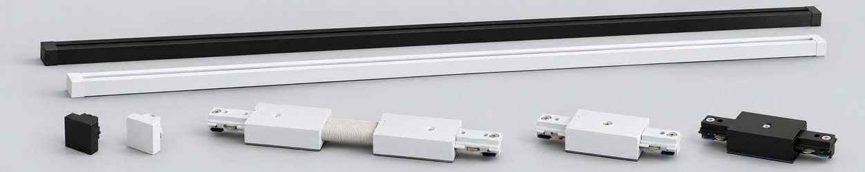 Rails et accessoires monophasés
