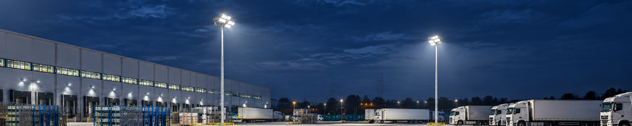 Éclairage LED pour mâts de grande hauteur