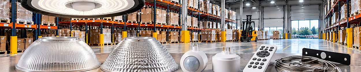 Accessoires pour luminaires LED industriels