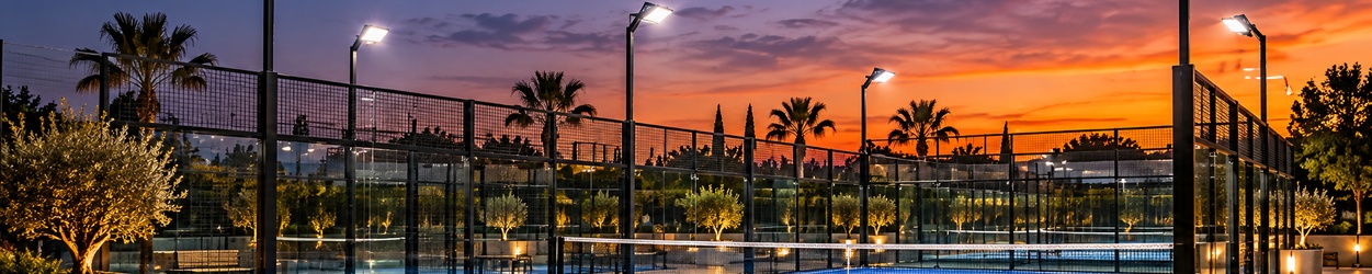 Éclairage LED pour padel