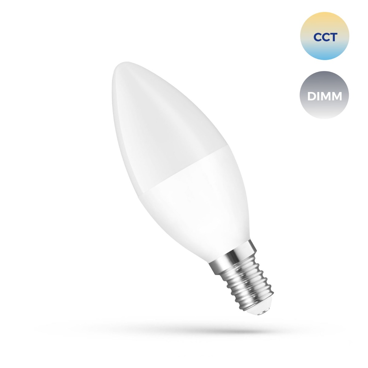 Lampe intelligente E-14 5W C38 CCT+DIMM Wi-Fi