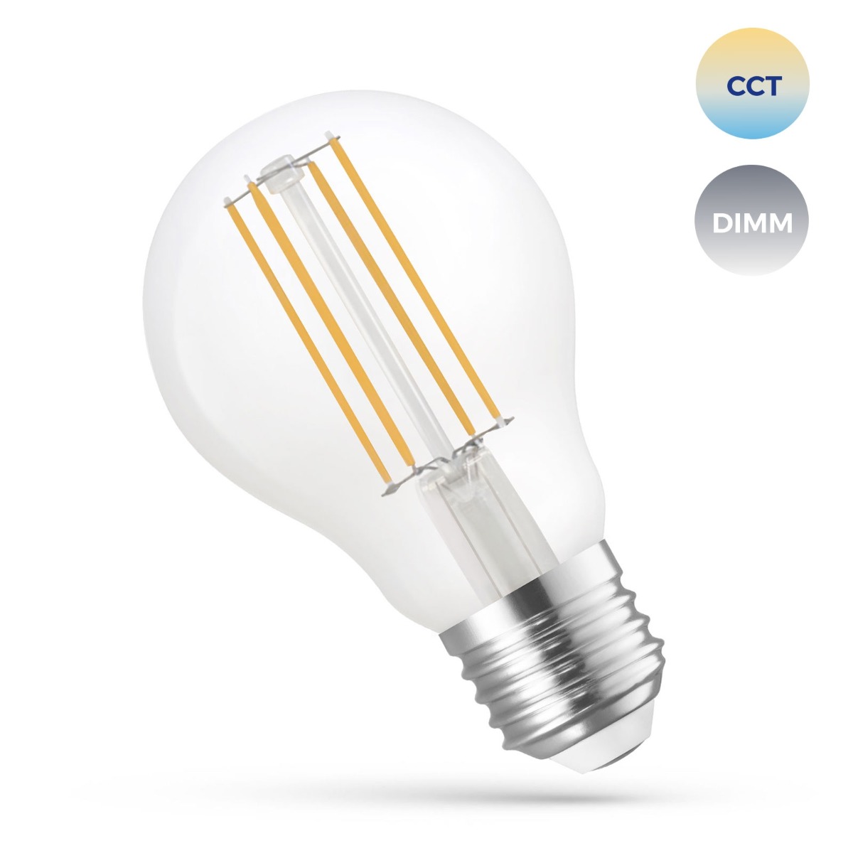 Lampe intelligente E14 A60 5W COG (puce sur verre) CCT+DIM Wi-Fi clair