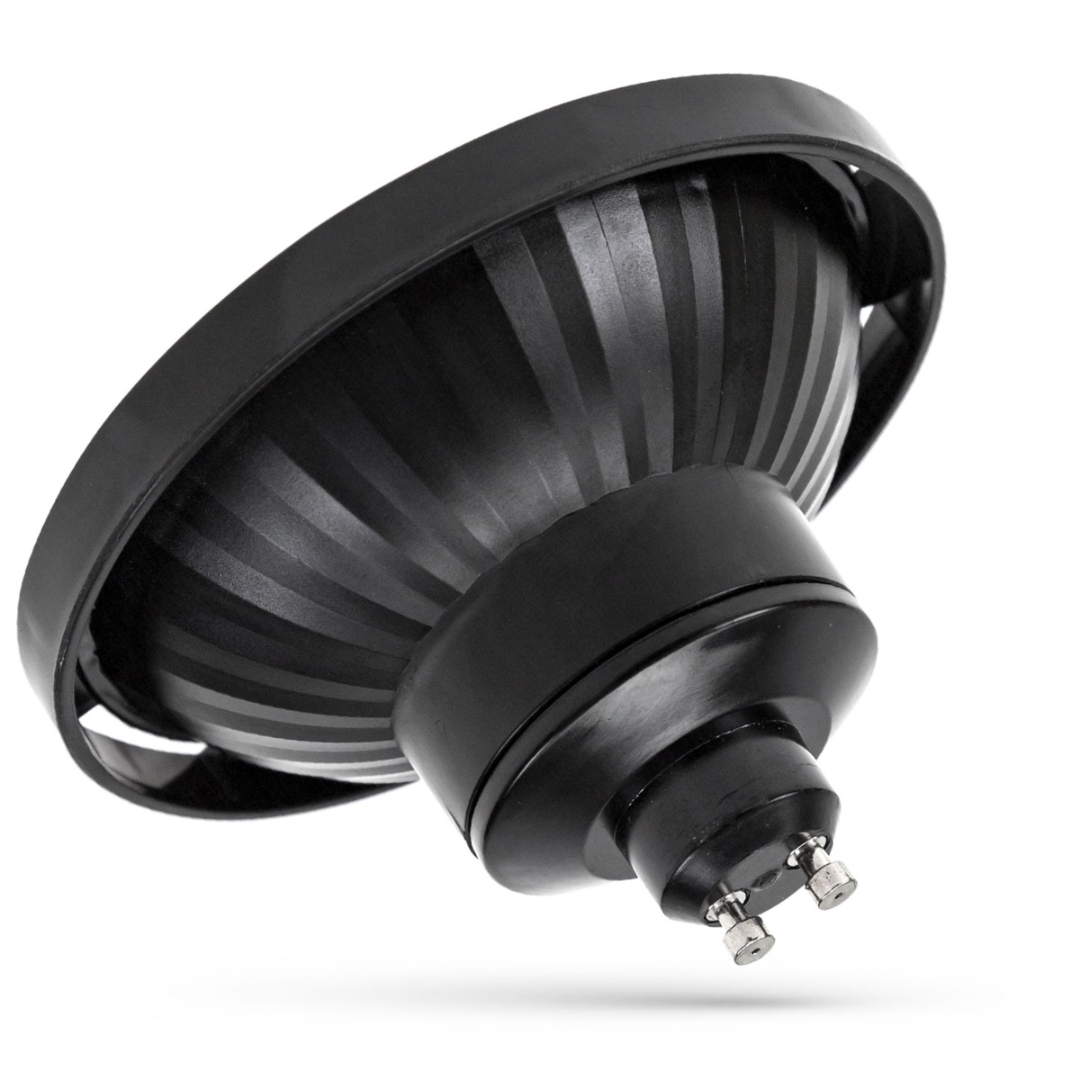 Ampoule LED Intelligente GU10 10W AR111 SMD Noir 30° CCT+DIM Wi-Fi/BT (Bluetooth)