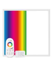 Panneau LED 62x62 cm | 40W | RGB+W (4000K) | Dimmable | Télécommande