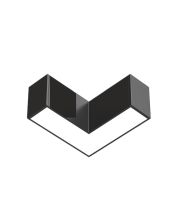 Connecteur d’angle LED 90° pour ligne lumineuse | 6W | CCT Réglable | Noir