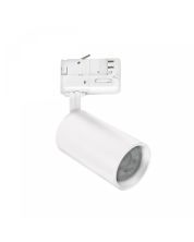 Projecteur sur rail triphasé GU10 blanc – 57×101×169 mm