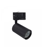 Projecteur sur rail triphasé GU10 noir – 57×101×169 mm