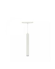Suspension LED sur rail 12 W CCT 48 V Ø 40 mm, dimmable, blanche