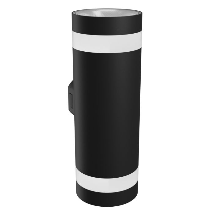 Applique murale LED ronde avec anneau lumineux 18 W CCT IP54 Noir