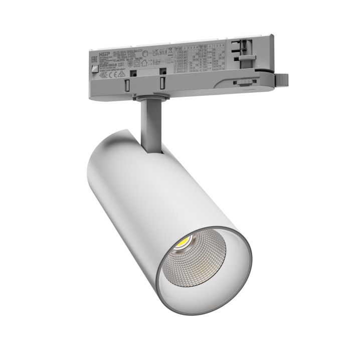 Projecteur LED triphasé sur rail 15-27 W K4000 blanc – photo 8