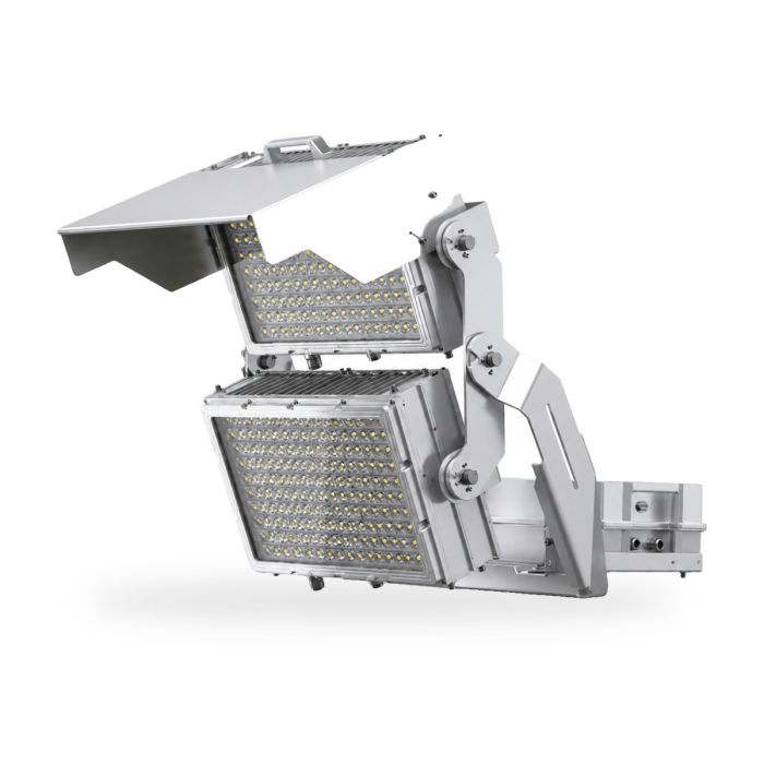 Projecteur LED Stade 600/750W Réglable – 120 000 Lumens – 5000K – MLP30 asymétrique – IP66 – Sans Driver