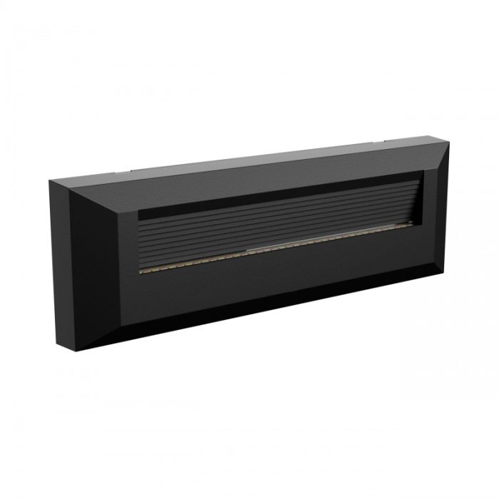 Applique murale extérieure LED 6W CCT asymétrique IP54 noire