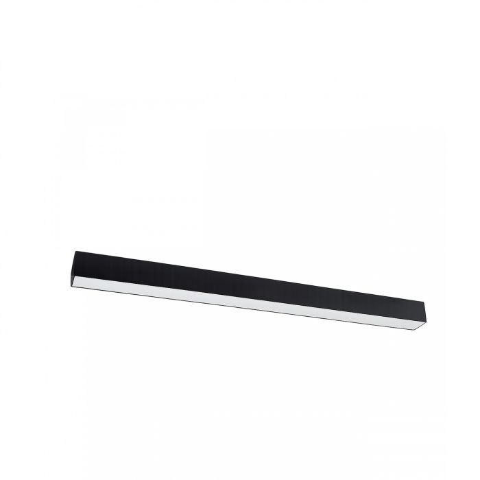 Plafonnier LED linéaire 50W CCT K3000/K4000/K6500 5000 lm 120 cm – Noir