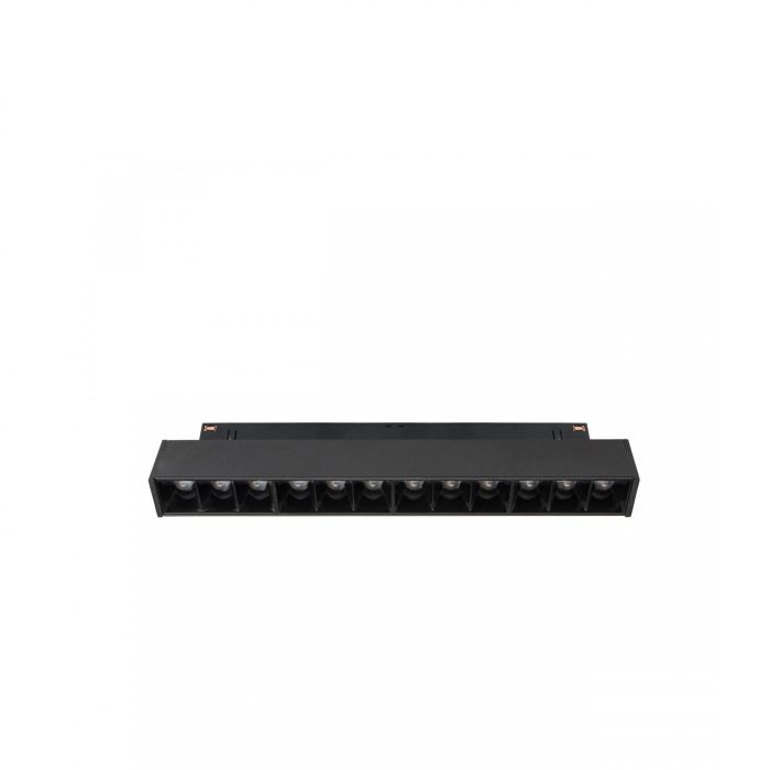 Luminaire LED sur rail 12 W CCT 48 V 220 mm à intensité variable, noir