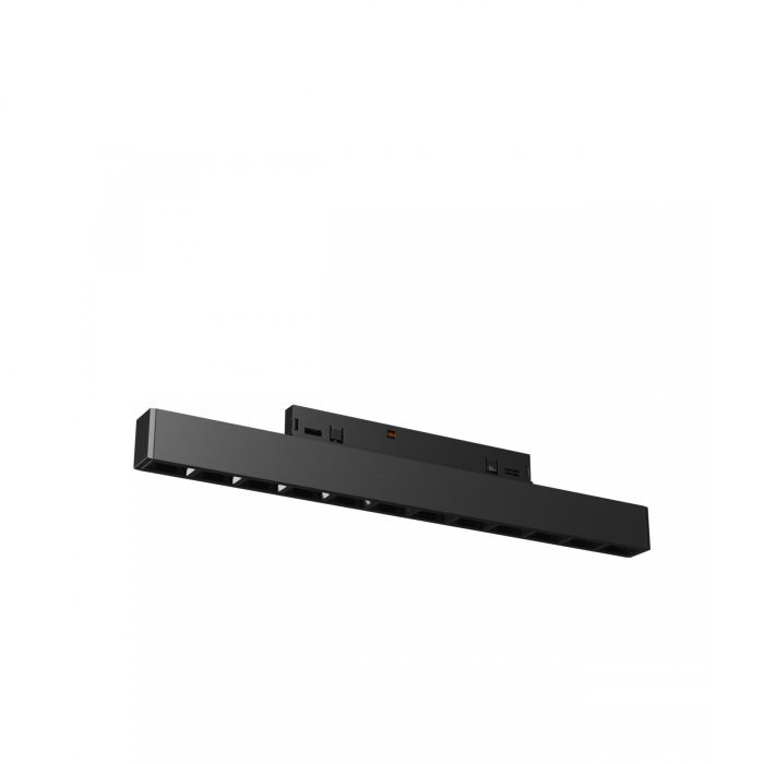 Grille LED pour rail étroit 12W K3000 48V 196 mm Noir
