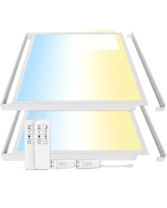 Panneau LED 62x62 cm | 40W | CCT Dimmable | 3000K-6000K | CRI90 | Smart WiFi