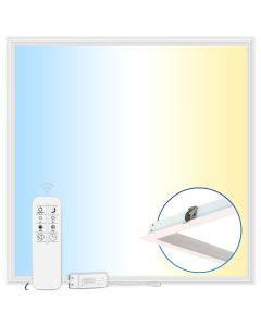 Panneau LED 62x62 cm | 40W | CCT Dimmable | 3000K-6000K | CRI90 | Smart WiFi