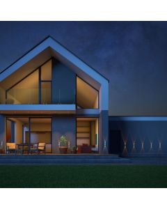 Applique murale LED 2W CCT, éclairage haut/bas, IP54, noire