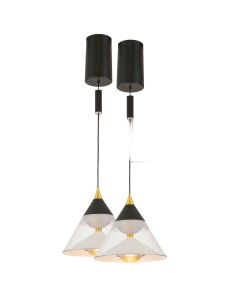 Suspension LED Ø15 cm avec capteur de mouvement de la main | 29W | 5100 lumens | CRI90 | Noir