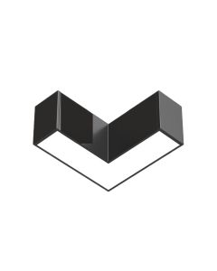 Connecteur d’angle LED 90° pour ligne lumineuse | 6W | CCT Réglable | Noir