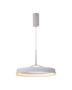 Suspension LED anneau Ø50 cm | 50W | 5500 lumens | CRI90 | CCT 2700K-4000K | Blanc