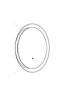 Miroir LED rond éclairé Ø60 cm | 20W | 2000 lumens | CRI90 | CCT 2700K-4000K | Noir