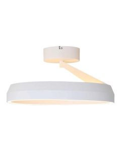 Plafonnier LED anneau Ø45 cm | 50W | 5500 lumens | CRI90 | CCT 2700K-4000K | Blanc