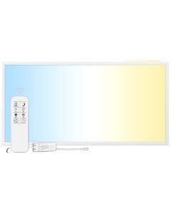 Panneau LED 120x60 cm | 60W | CCT Dimmable | 3000K-6000K | CRI90 | Télécommande