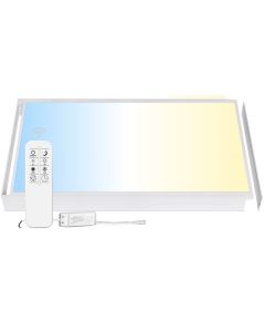 Panneau LED 120x60 cm | 60W | CCT Dimmable | 3000K-6000K | CRI90 | Télécommande