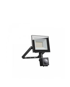 Projecteur LED 20W 82 lm/W IP44 IK07 – avec détecteur de mouvement – noir