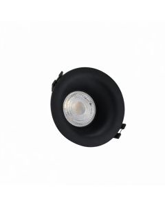 Spot encastré GU10 – rond – noir – IP20 – Ø86×41 mm – sans ampoule