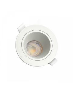 Spot encastré GU10 – rond – blanc – anti-éblouissement – IP20 – Ø95×46 mm – sans ampoule