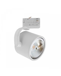 Projecteur sur rail triphasé GU10 blanc – 120×160 mm