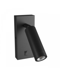 Applique spot GU10 (MR11) avec interrupteur – IP20 – noir