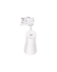 Projecteur sur rail triphasé GU10 blanc – 80×140×180 mm