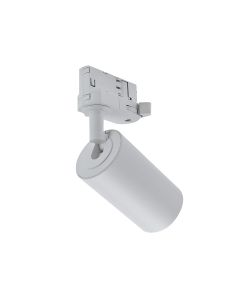 Projecteur sur rail triphasé GU10 blanc – 57×101×169 mm