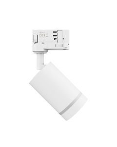 Projecteur sur rail triphasé GU10 blanc – 60×101×169 mm