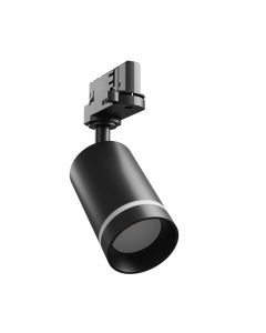 Projecteur sur rail triphasé GU10 noir – 60×101×169 mm
