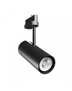 Projecteur sur rail triphasé GU10 noir – 65×160×232 mm