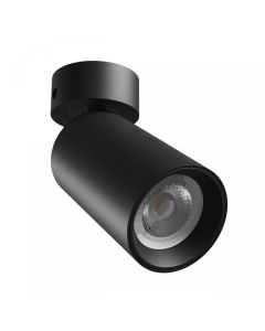 Spot en saillie GU10 – noir – IP20 – 60×135 mm – sans ampoule