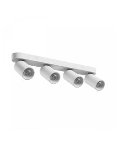Spot en saillie GU10 4 têtes – blanc – IP20 – 480×70×135 mm – sans ampoule