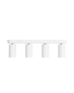 Spot en saillie GU10 4 têtes – blanc – IP20 – 480×70×135 mm – sans ampoule