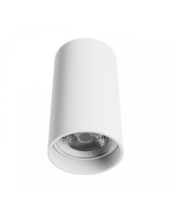Spot en saillie GU10 – rond – blanc – IP20 – 55×100 mm – sans ampoule