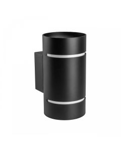 Applique murale G9 – rond – noir – IP20 – 80×150 mm – sans ampoule