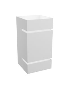 Applique murale G9 – carré – blanc – IP20 – 80×150 mm – sans ampoule