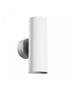 Applique murale GU10 2 têtes – rond – blanc – IP20 – 55×160×90 mm – sans ampoule