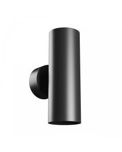 Applique murale GU10 2 têtes – rond – noir – IP20 – 55×160×90 mm – sans ampoule