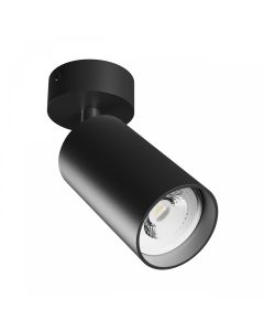 Applique murale GU10 – rond – noir – IP20 – 55×100×165 mm – sans ampoule