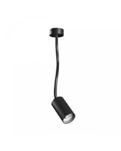 Applique spot GU10 avec bras flexible 410 mm – IP20 – noir