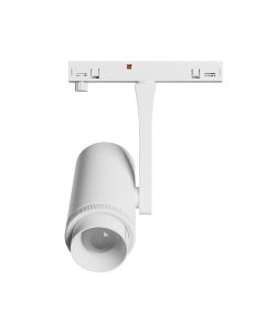 Projecteur sur rail LED à faisceau réglable pour rails étroits 7W K3000 48V Blanc
